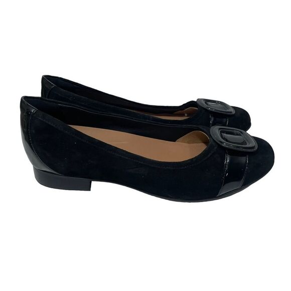 NWT Clark’s Unstructured Un-Blush Cove Suede Flat - Picture 1 of 9